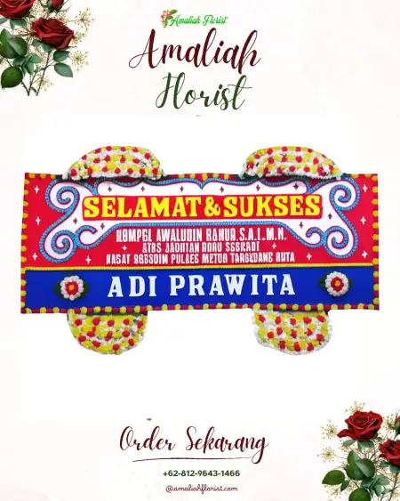 Papan Bunga Ucapan Selamat Arisan Gading