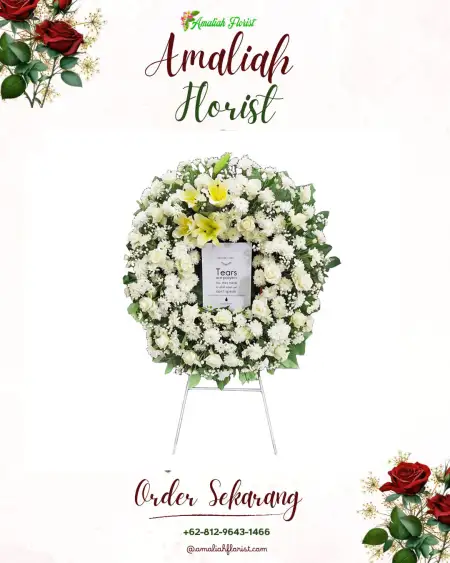 Krans Bunga Duka Arisan Gading